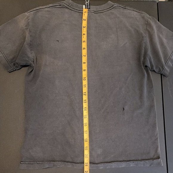 VTG New Super Mario Bros T-shirt AlStyle Tag Youth Fit Size Medium Black Faded - Picture 12 of 12